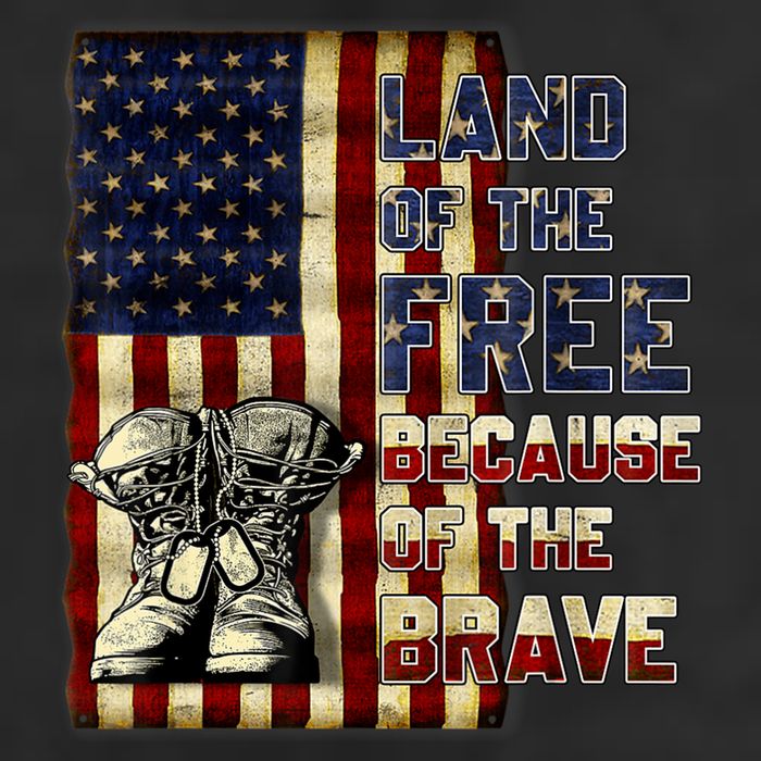 Land Of The Free,Because Of The Brave Memorial Day Patriotic Hat