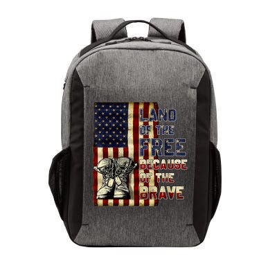 Land Of The Free,Because Of The Brave Memorial Day Patriotic Vector Backpack