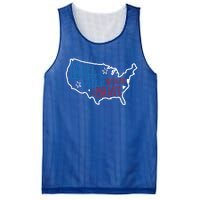 Land Of The Free Because Of The Brave Independence Day Gift Mesh Reversible Basketball Jersey Tank