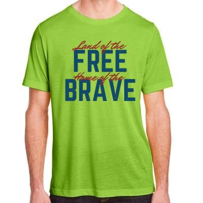 Land Of The Free Home Of The Brave Vintage Adult ChromaSoft Performance T-Shirt