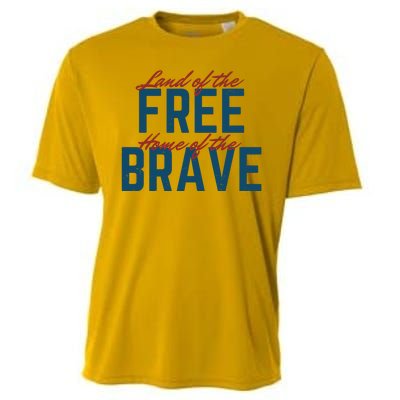 Land Of The Free Home Of The Brave Vintage Cooling Performance Crew T-Shirt