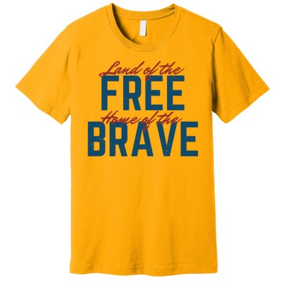 Land Of The Free Home Of The Brave Vintage Premium T-Shirt