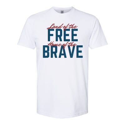 Land Of The Free Home Of The Brave Vintage Softstyle CVC T-Shirt