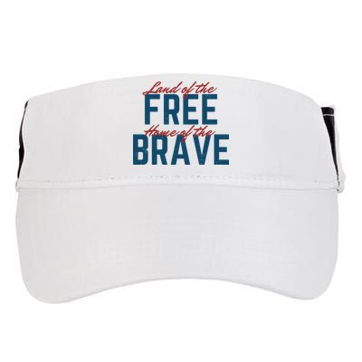 Land Of The Free Home Of The Brave Vintage Adult Drive Performance Visor