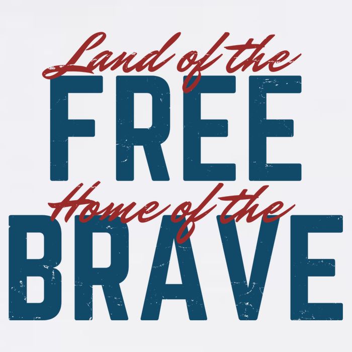 Land Of The Free Home Of The Brave Vintage Beanie