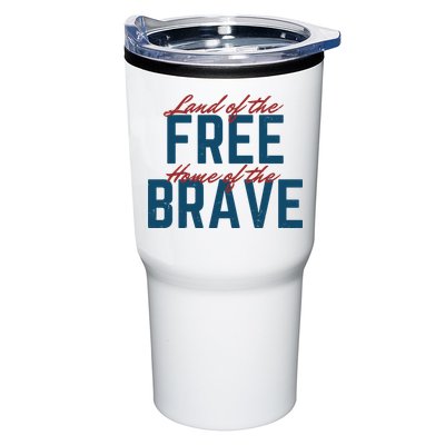 Land Of The Free Home Of The Brave Vintage Tumbler