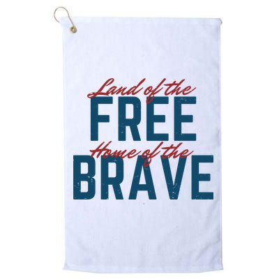 Land Of The Free Home Of The Brave Vintage Golf Towel