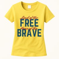 Land Of The Free Home Of The Brave Vintage Womens T-Shirt