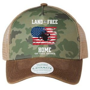 Land Of The Free Home Of The Brave - American Football Pride Legacy Tie Dye Trucker Hat