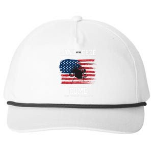 Land Of The Free Home Of The Brave - American Football Pride Snapback Five-Panel Rope Hat