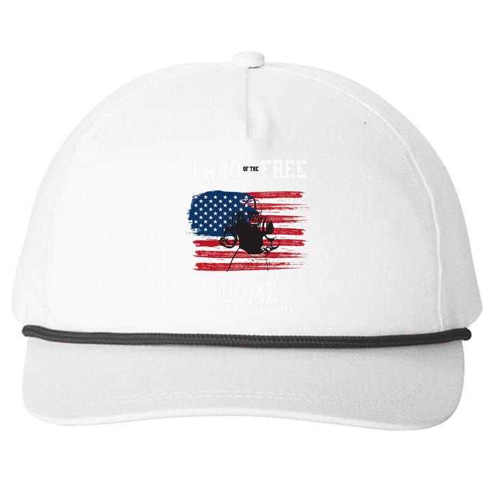 Land Of The Free Home Of The Brave - American Football Pride Snapback Five-Panel Rope Hat