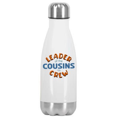 Leader Of The Cousin Crew Best Big Cousin Crew Gift Stainless Steel Insulated Water Bottle