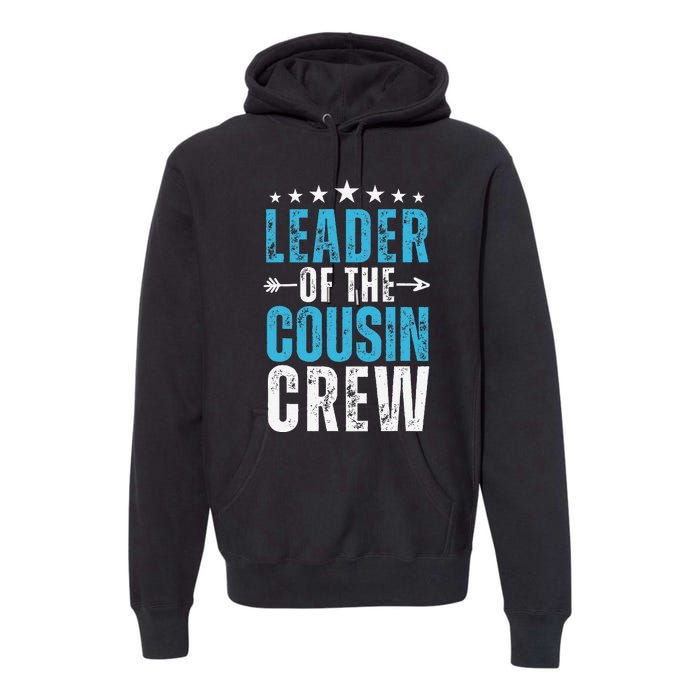 Leader Of The Cousin Crew 2024 Family Matching Premium Hoodie