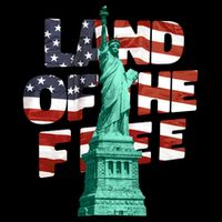Land Of The Free Statue Of Liberty American Flag Apron
