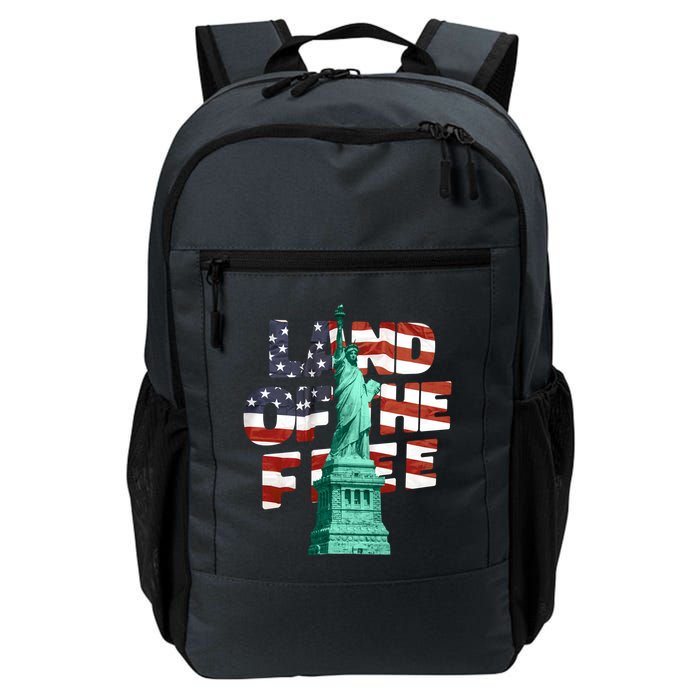 Land Of The Free Statue Of Liberty American Flag Backpack