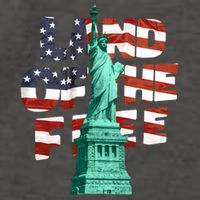 Land Of The Free Statue Of Liberty American Flag Vector Backpack