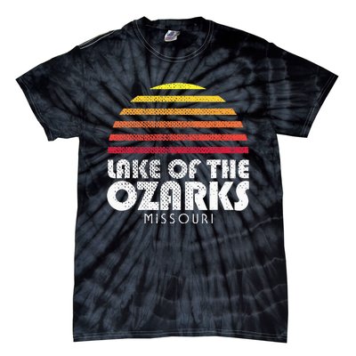 Lake Of The Ozarks Ms Retro Vintage Style Sunset Tie-Dye T-Shirt