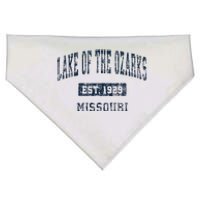 Lake Of The Ozarks Missouri Mo Vintage Sports Design USA-Made Doggie Bandana