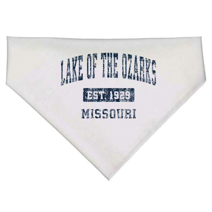 Lake Of The Ozarks Missouri Mo Vintage Sports Design USA-Made Doggie Bandana