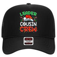 Leader Of The Cousin Crew Christmas Family Matching Xmas High Crown Mesh Back Trucker Hat