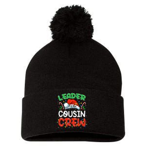 Leader Of The Cousin Crew Christmas Family Matching Xmas Pom Pom 12in Knit Beanie