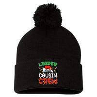 Leader Of The Cousin Crew Christmas Family Matching Xmas Pom Pom 12in Knit Beanie