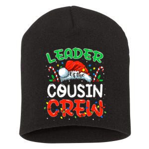 Leader Of The Cousin Crew Christmas Family Matching Xmas Short Acrylic Beanie