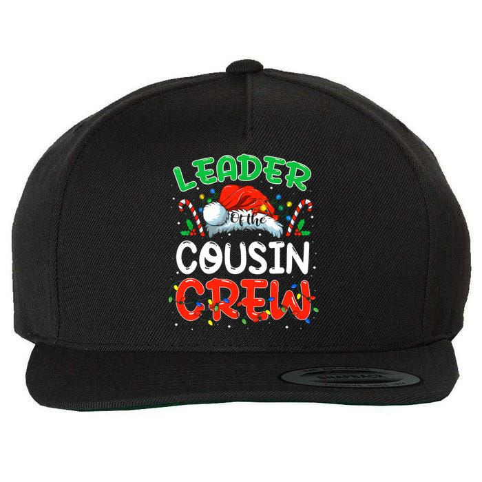 Leader Of The Cousin Crew Christmas Family Matching Xmas Wool Snapback Cap