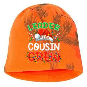 Leader Of The Cousin Crew Christmas Family Matching Xmas Kati - Camo Knit Beanie