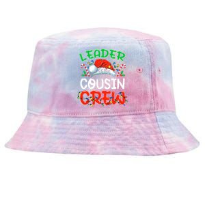 Leader Of The Cousin Crew Christmas Family Matching Xmas Tie-Dyed Bucket Hat