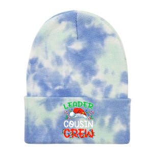 Leader Of The Cousin Crew Christmas Family Matching Xmas Tie Dye 12in Knit Beanie