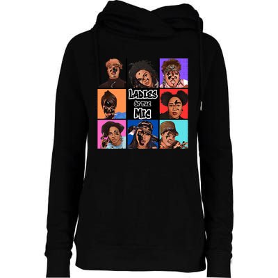 Ladies Of The Mic Womens Funnel Neck Pullover Hood