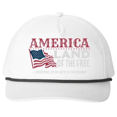 Land Of The Free Unless You're A Gift Snapback Five-Panel Rope Hat