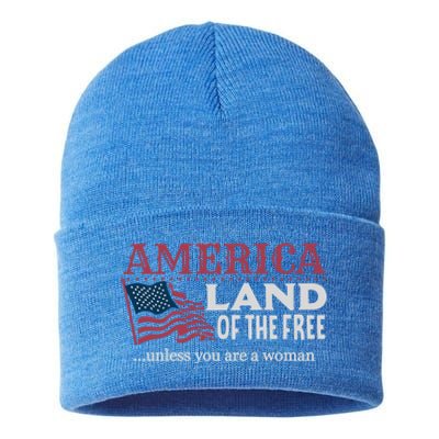 Land Of The Free Unless You're A Gift Sustainable Knit Beanie