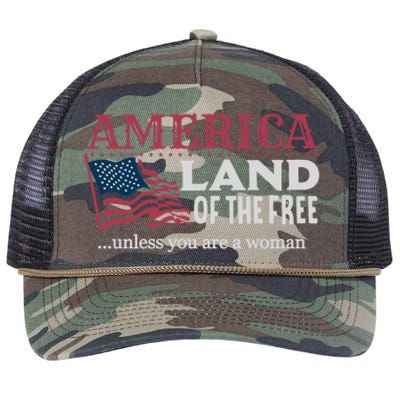 Land Of The Free Unless You're A Gift Retro Rope Trucker Hat Cap