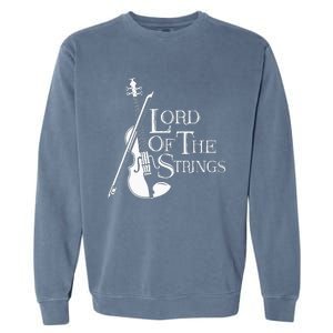 Lord Of The Strings Violin Musician Humor Garment-Dyed Sweatshirt