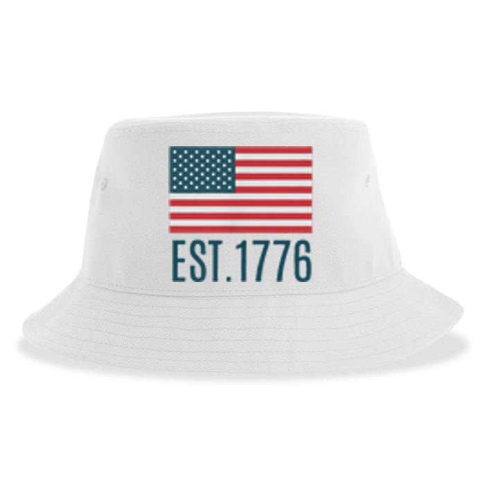 Land Of The Free Because Of The Brave (2sided Front+Back) Gift Sustainable Bucket Hat