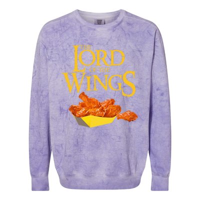 Lord Of The Wings BBQ Chicken Wings Lord Of The Wings Colorblast Crewneck Sweatshirt