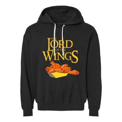 Lord Of The Wings BBQ Chicken Wings Lord Of The Wings Garment-Dyed Fleece Hoodie