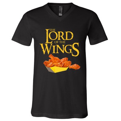 Lord Of The Wings BBQ Chicken Wings Lord Of The Wings V-Neck T-Shirt