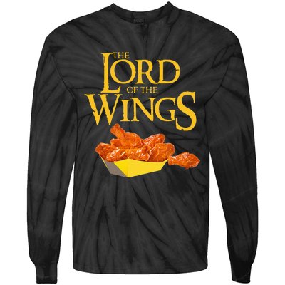 Lord Of The Wings BBQ Chicken Wings Lord Of The Wings Tie-Dye Long Sleeve Shirt