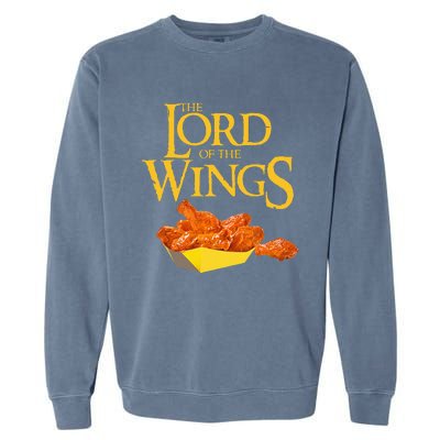 Lord Of The Wings BBQ Chicken Wings Lord Of The Wings Garment-Dyed Sweatshirt