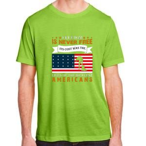 Live Of The Bravest Americans Memorial Day Gift American Flag Adult ChromaSoft Performance T-Shirt