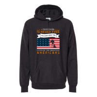 Live Of The Bravest Americans Memorial Day Gift American Flag Premium Hoodie