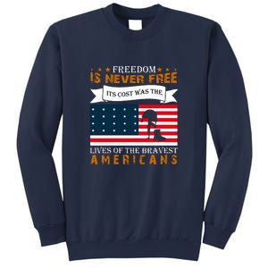 Live Of The Bravest Americans Memorial Day Gift American Flag Sweatshirt