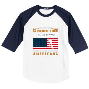 Live Of The Bravest Americans Memorial Day Gift American Flag Baseball Sleeve Shirt