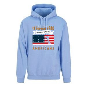 Live Of The Bravest Americans Memorial Day Gift American Flag Unisex Surf Hoodie