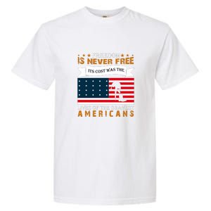 Live Of The Bravest Americans Memorial Day Gift American Flag Garment-Dyed Heavyweight T-Shirt