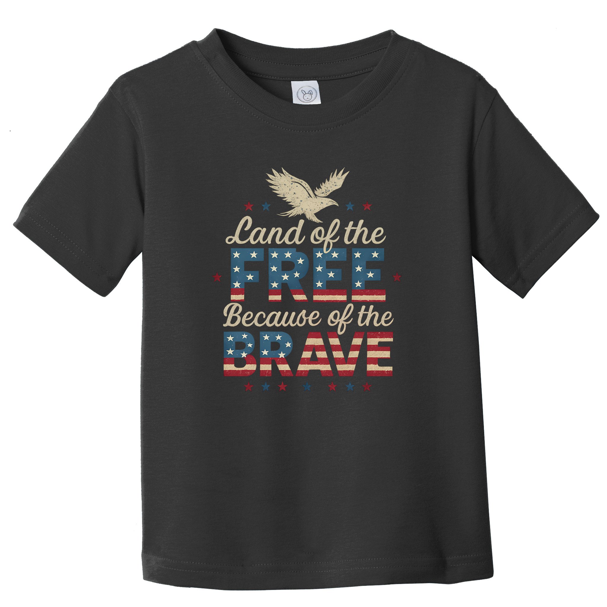 Land of the Free Because of the Brave Toddler T-Shirt