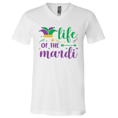 Life Of The Mardi Celebration V-Neck T-Shirt